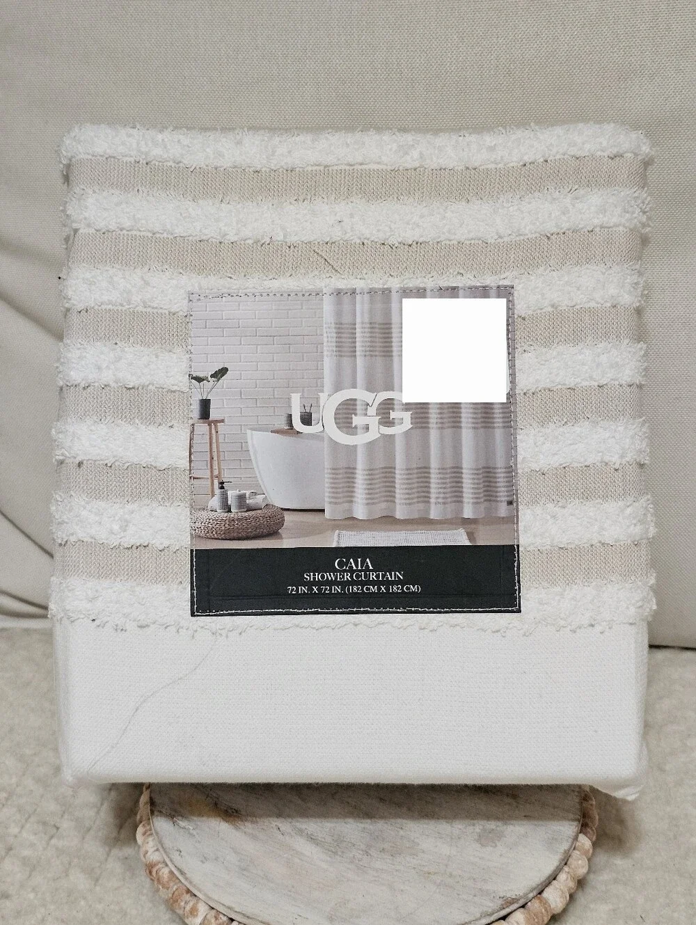 NWT $95 UGG shower curtain CAIA 72
